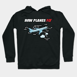 How Planes Fly Aerospace Engineering Aviation Hoodie